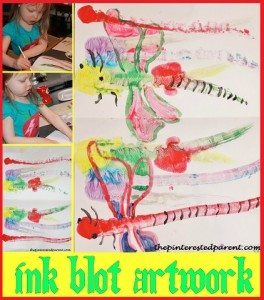 Ink Blot artwork craft & activity for kids