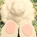 Paper plate or paper bowl cotton tail Easter bunny craft for kids. Arts and crafts