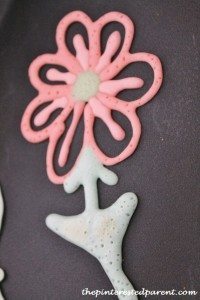 spring pancake art - flowers