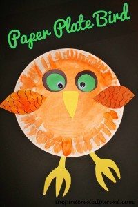 Paper Plate Bird