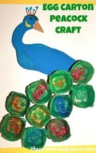 Egg Carton Peacock Craft