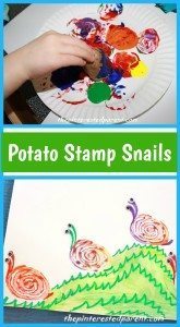 Potato Stamp Snails