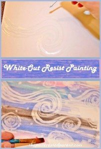 White Out Resist Painting