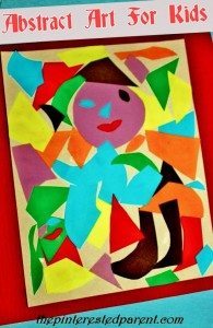 Abstract Kid's Art With Shapes