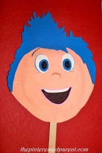 Inside Out Character Paper Plate Mask - Joy