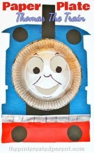Paper Plate Thomas The Train Craft