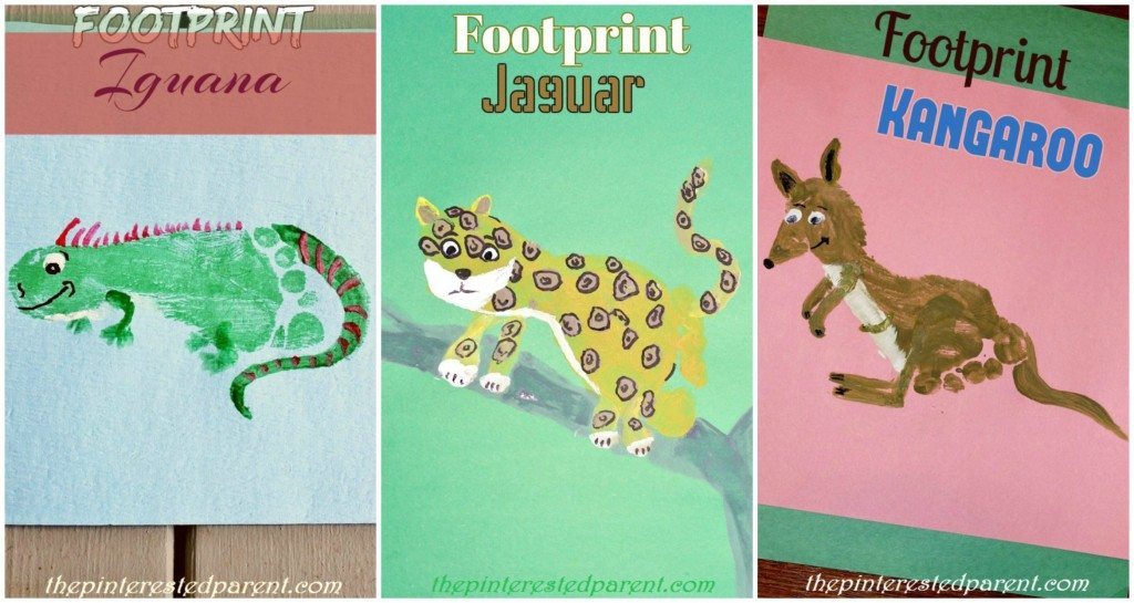 Footprint Crafts from A-Z featuring I,J & K