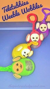 Teletubbies Weeble Wobbles - Made out of plastic Easter eggs. These are quick & easy to make & a lot of fun