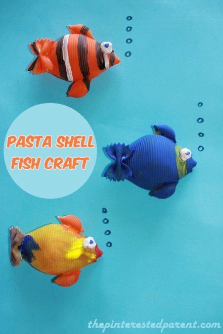Pasta-Shell-Fish-Craft