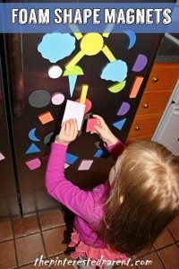 Foam Shape Magnets for imagination play
