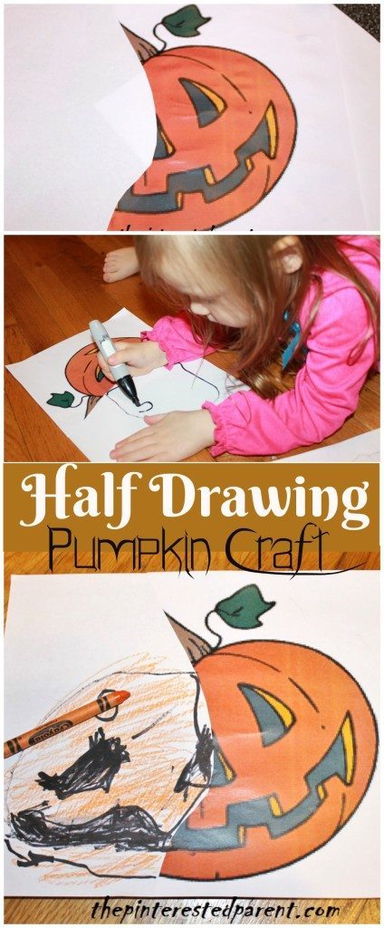 half drawing art activity - This is a great activity for kids