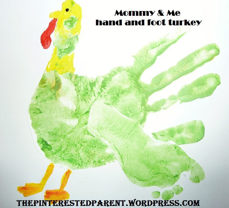 Hand & Footprint turkey for Thanksgiving