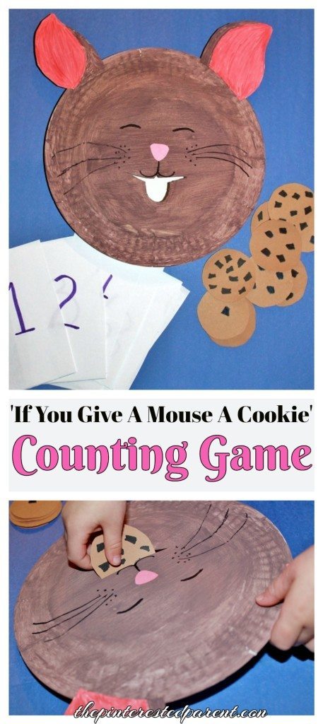 'If You Give A Mouse A Cookie' Counting & Feeding Game - Paper Plate Craft & Activity