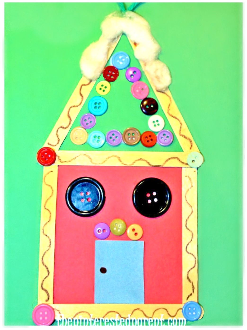 Popsicle Stick Gingerbread House Ornaments – The Pinterested Parent