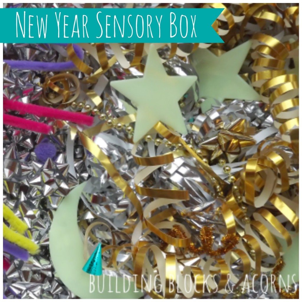 New Year's Sensory Bin from Learning and Exploring Through Play
