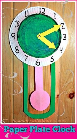 Paper Plate New Year's Eve Clock with movable hands from The Pinterested Parent