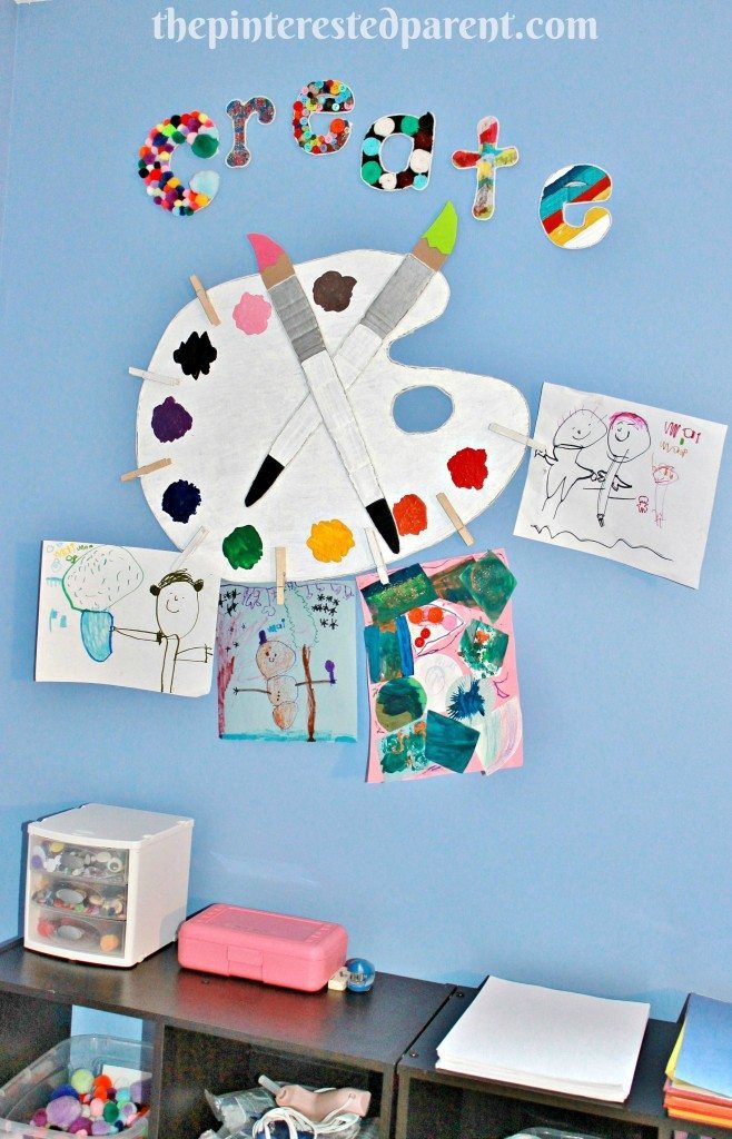Kid's Play & Art Room Display Wall