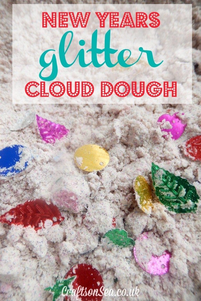 Glitter Cloud Dough from Crafts On The Sea