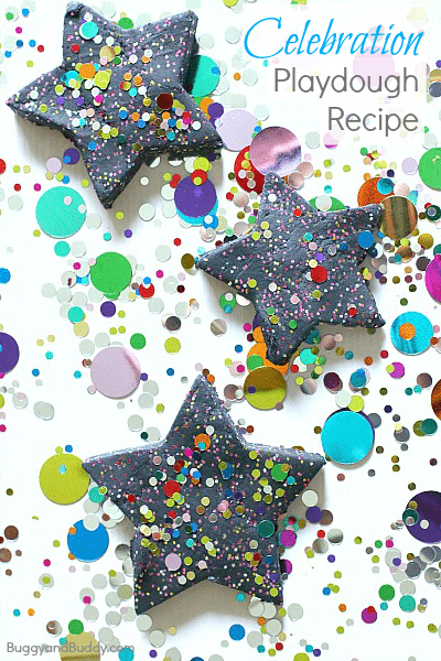 Celebration Playdough Recipe from Buggy and Buddy