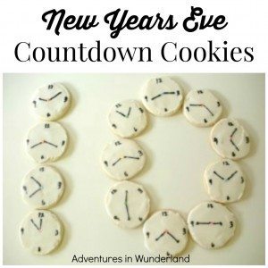New Year's Eve Countdown Cookies by Adventures in Wunderland