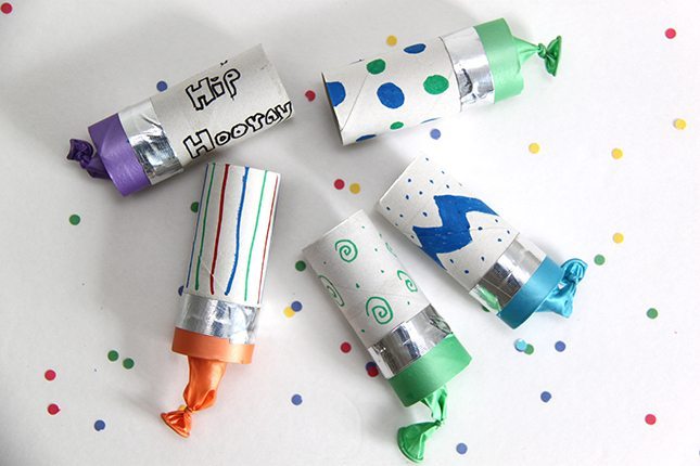 Toilet Paper Tube Confetti Poppers from Smashed Peas & Carrots