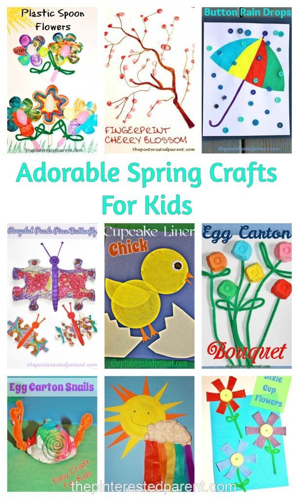 Adorable & easy spring crafts for kids