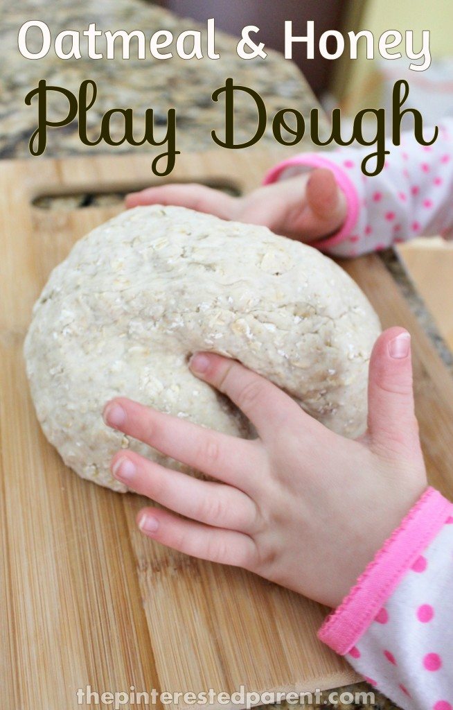 Oatmeal & Honey Play Dough - add a little texture to play.