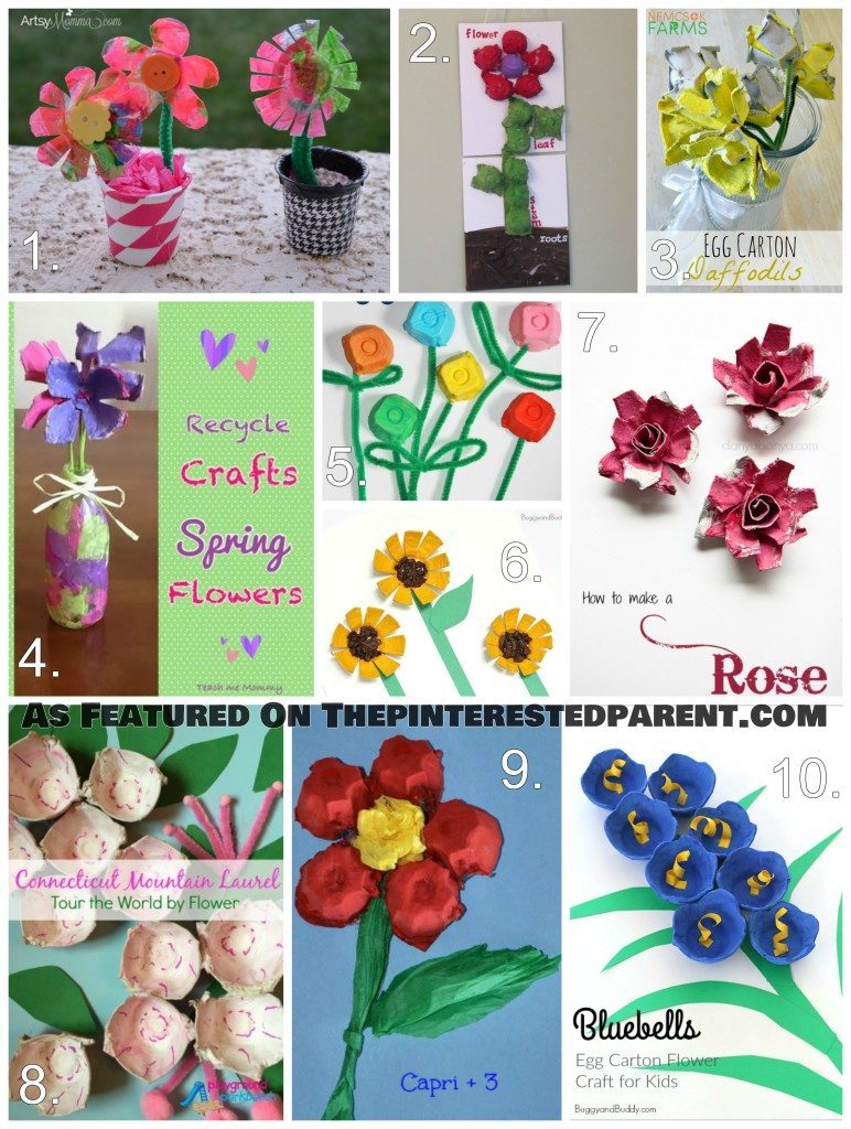 Egg Carton Flower Crafts For Kids (2)