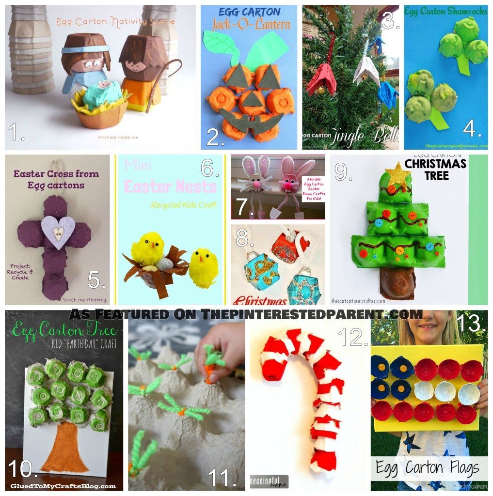 Egg Carton Holiday Crafts For Kids
