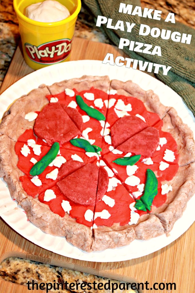 Build a Play Dough pizza activity. Play-doh food creations for kids