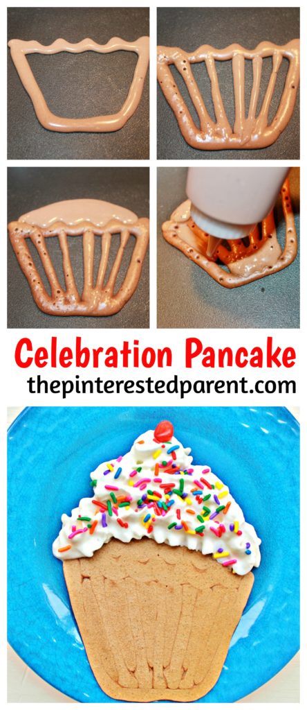 Cupcake shaped pancake. Fun breakfast for kids. This is a perfect for a birthday or special occasions.. Recipes & food