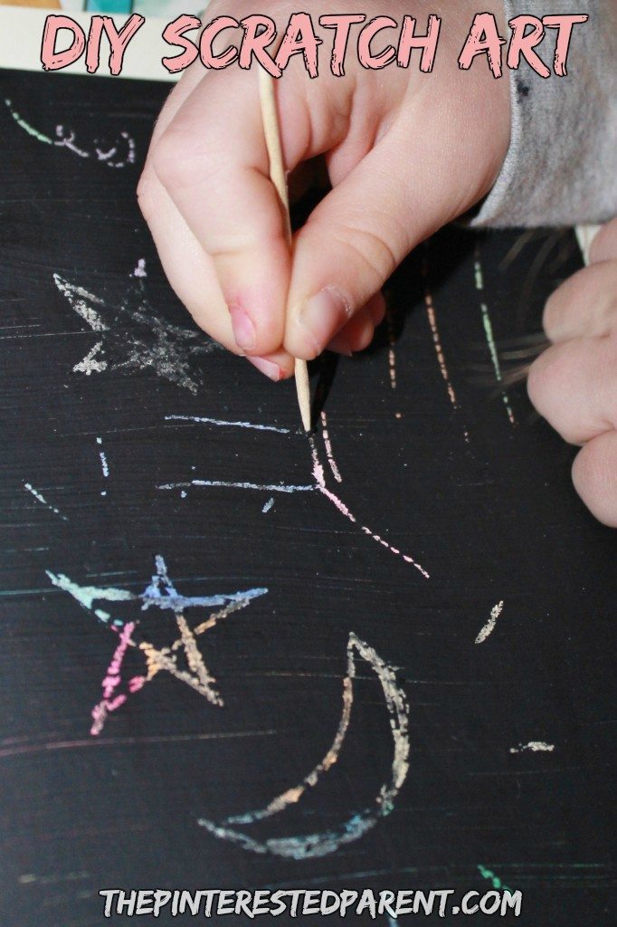 DIY scratch art cards for kids or adults. This craft was Inspired by Go To Sleep Little Farm