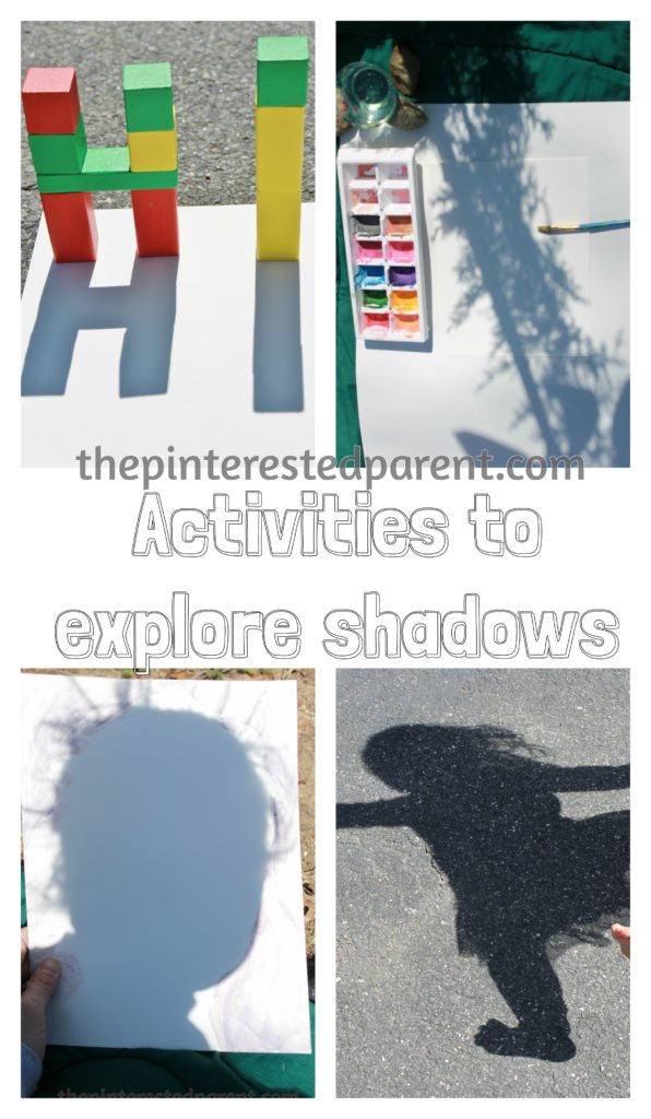 Exploring shadow & light with blocks, bodies & nature painting. These are wonderful spring & summer activities that you can do with your kids while exploring shadow & light outdoors