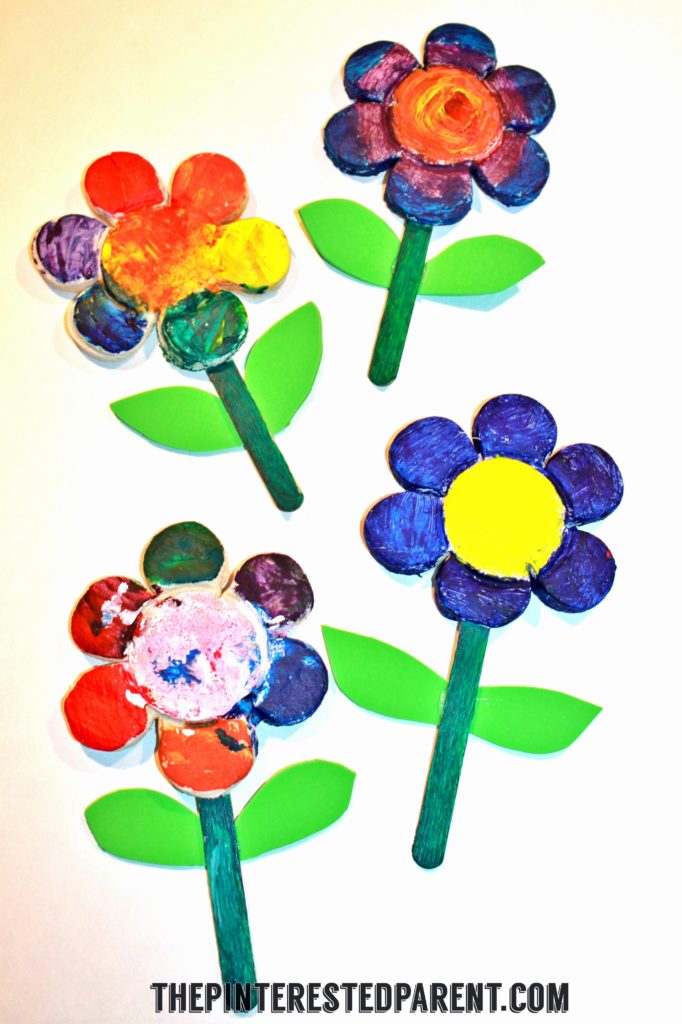 Salt Dough Clay Flowers. This adorable spring or summer arts & crafts project for kids would also make a wonderful gift for Mother's Day or any special occasion