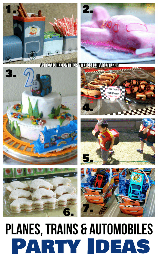 Planes, Trains & Automobiles - Transportation ideas, Disney Cars & Thomas the train ideas for kids birthday party