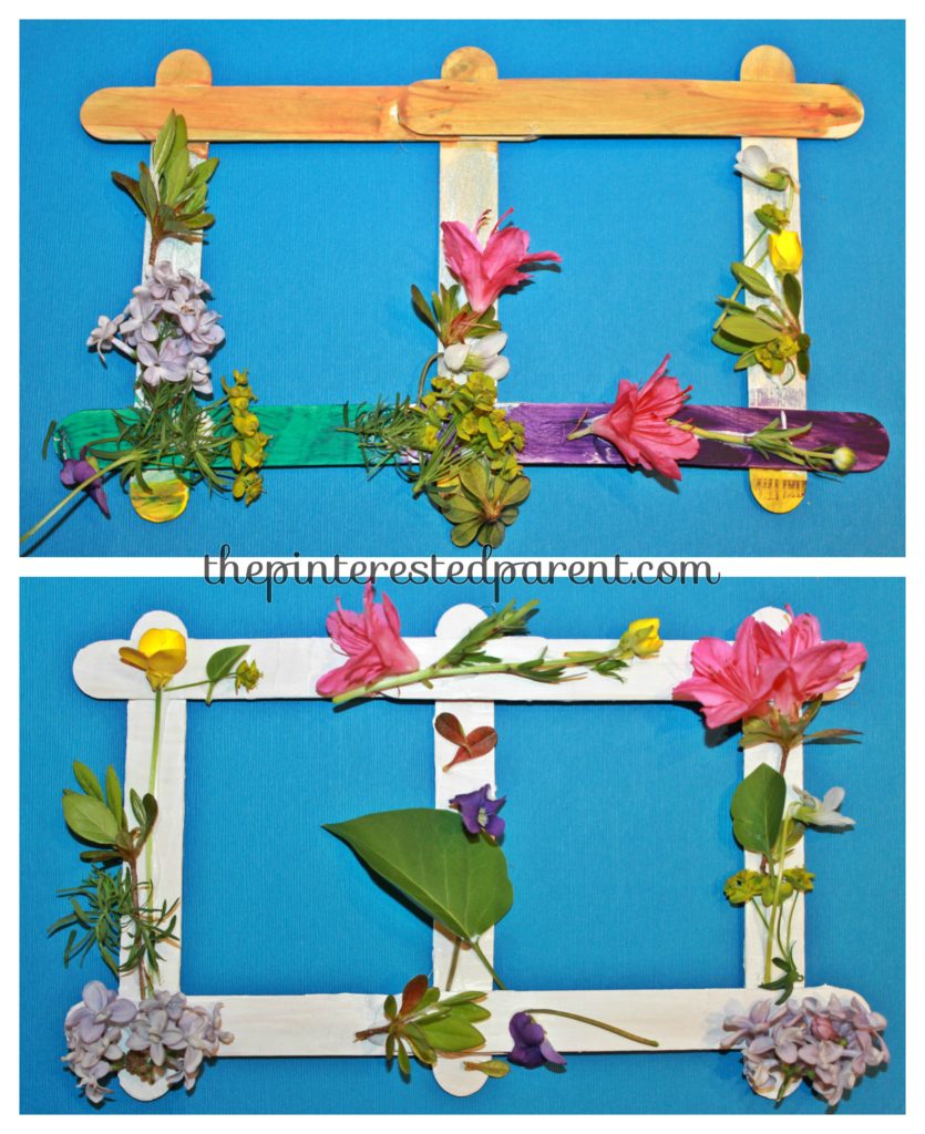 Popsicle stick nature craft for kids - pretty spring or summer arts & craft project..,