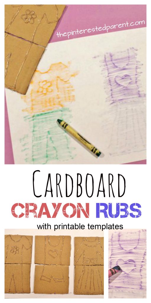 Do you remember Fashion Plates from when you were a kids. Make these easy to make crayon rubs using cardboard and a glue gun. Printable templates are available as well. Use this to make shapes, letters or any designs. Kid's arts and crafts and activities.
