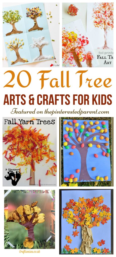 20 Beautiful Fall Tree Arts & Crafts Ideas for kids - Autumn crafts for preschoolers..