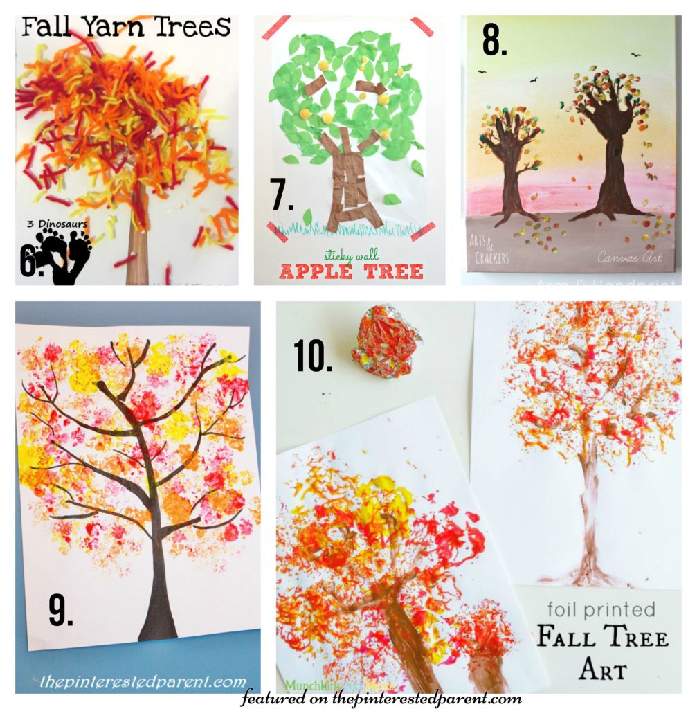 20 Beautiful Fall Tree Arts & Crafts project Ideas for kids - Autumn crafts for preschoolers