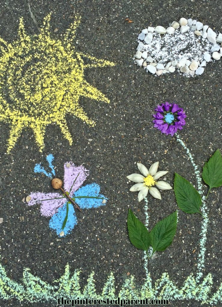 Land & Chalk Art - Nature and outdoor play for the kids - Summer arts & crafts and activities