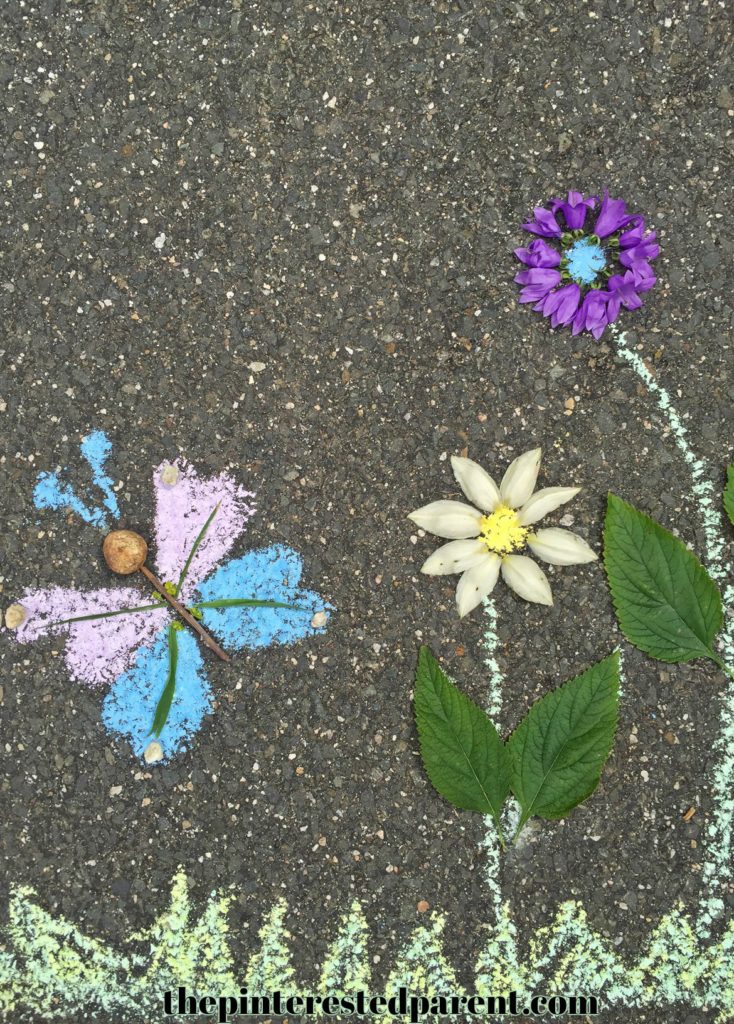 Land & Chalk Art - Nature and outdoor play for the kids - Summer arts & crafts and activities.