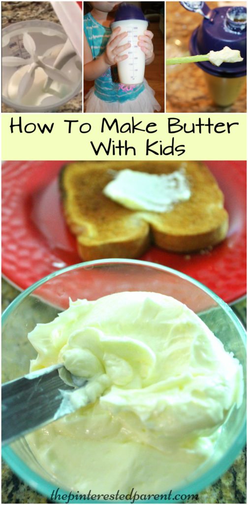How to make homemade butter. Cooking with the kids - easy & fun to make with the family. Butter recipe.