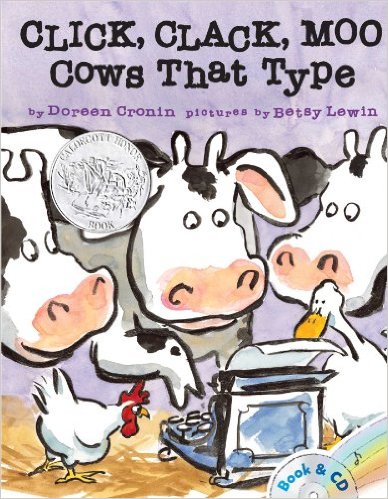 CLick Clack Moo by Doreen Cronin - funny books for preschoolers