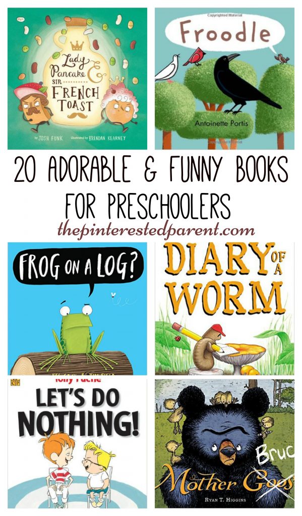 20 Cute and adorable books for preschoolers - funny books for kids to read and laugh.