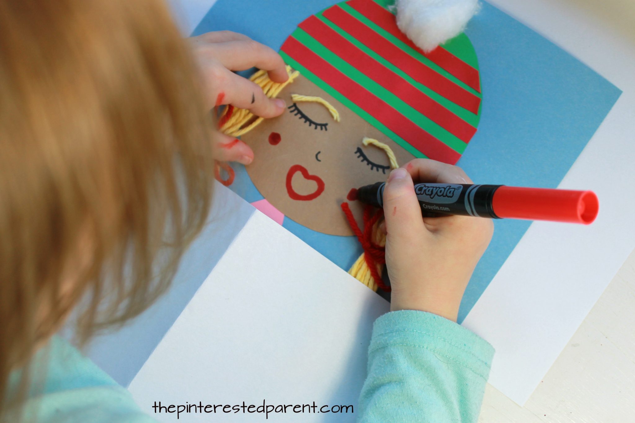 Shape Caroler Craft – The Pinterested Parent
