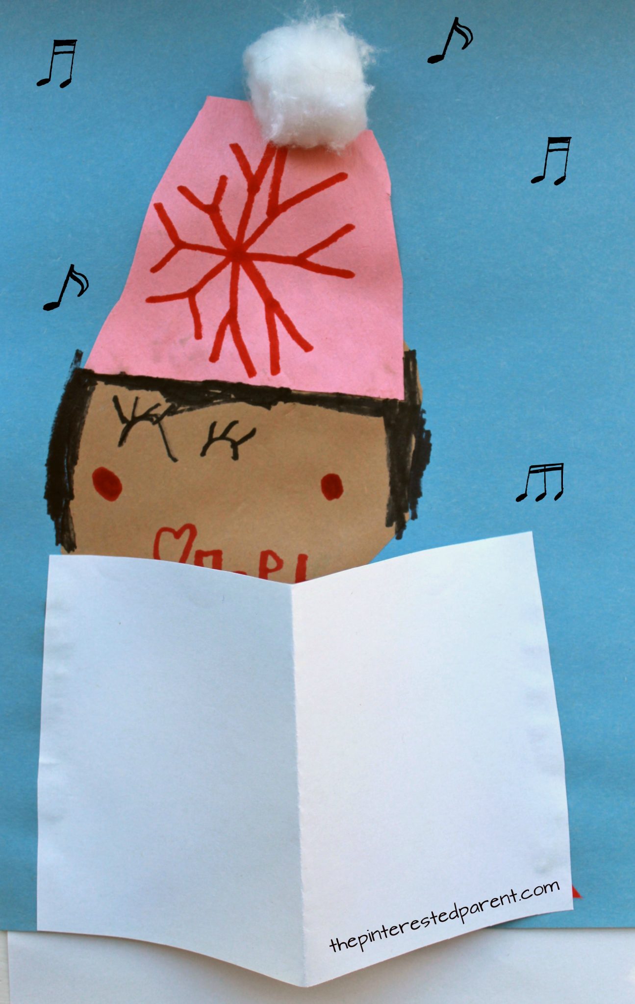 Shape Caroler Craft – The Pinterested Parent