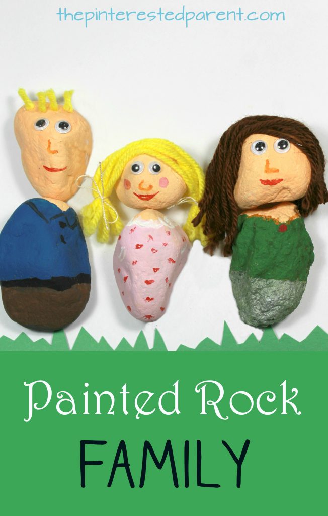 If your family rocks, let everyone know. Painted Rock Family - Paint your family or make mix and match people with simple canvases from nature. Arts and craft projects for kids