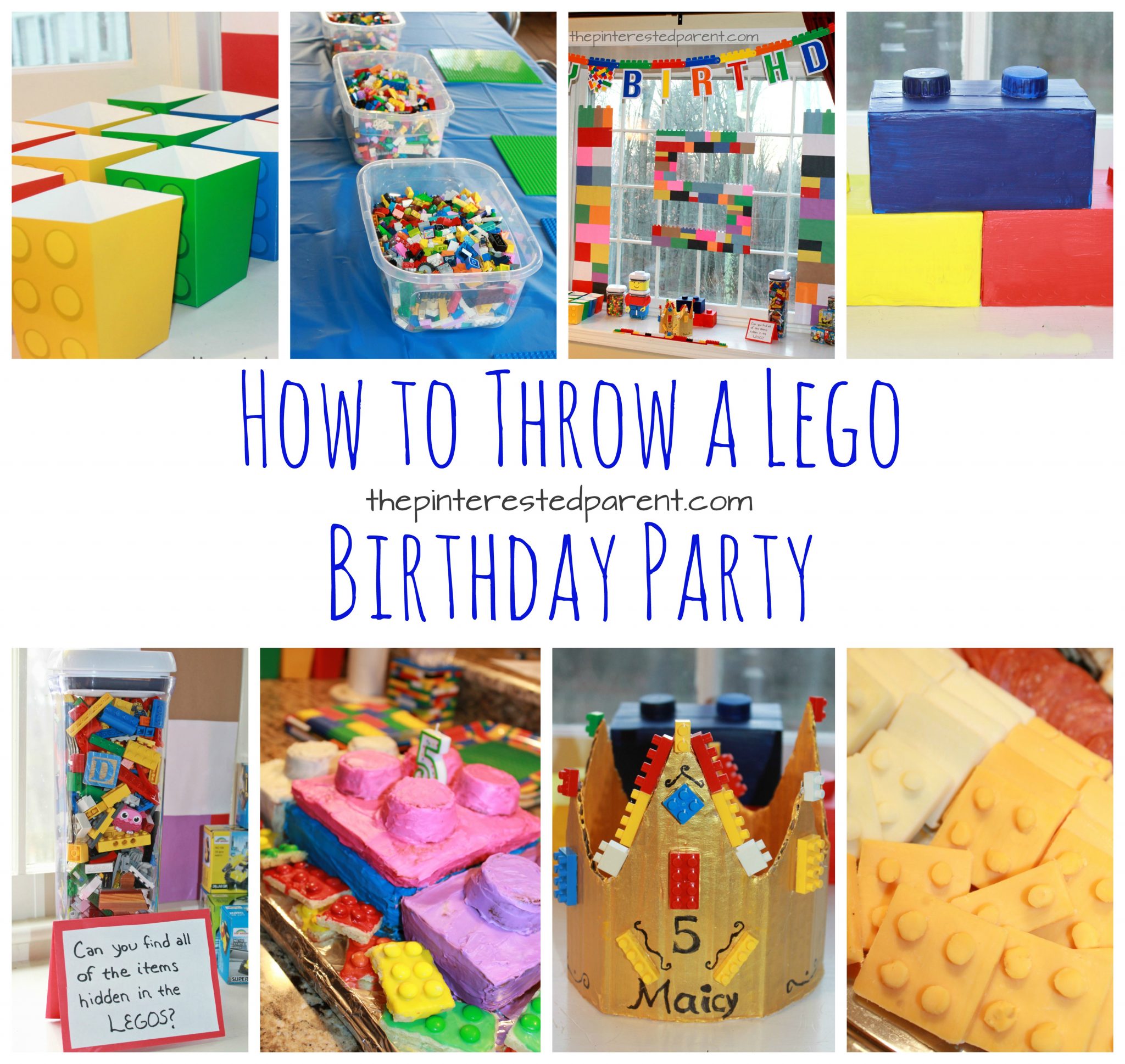 Great Lego birthday party ideas for kids. decorations, food and activities. Kid's