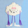 Paper Plate Craft inspired by Cloud Guy from the Dreamworks movie Trolls. Kid's arts and crafts