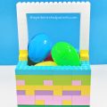 Lego Easter basket - a great gift idea or Lego build for the kids. Kid's arts and crafts
